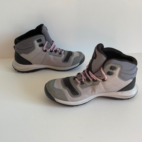 KEEN Women's Tempo Flex Waterproof Hiking Boots Gray Mid Lightweight Size 9 - Picture 3 of 9